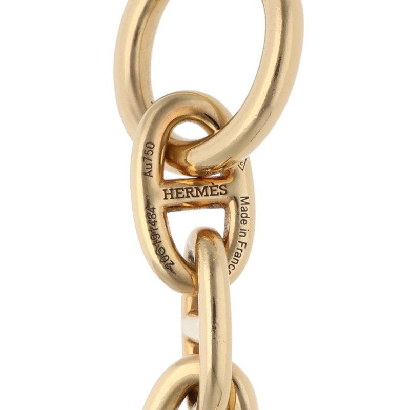 Hermes Chaine D'ancre 18k Yellow Gold Bracelet — view 3