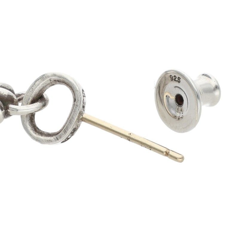 Chrome Hearts Bby Pprchn Baby Fat Drop Silver Earrings — view 5