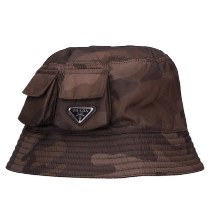 Prada Re-Nylon Triangle Logo Pouch Bucket Hat XL