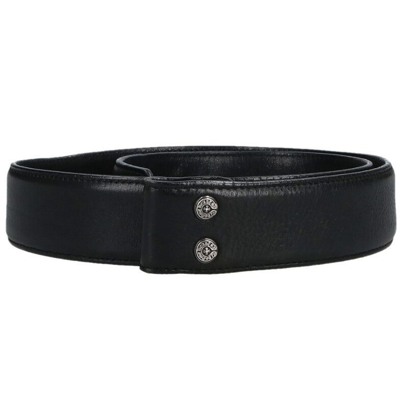 Chrome Hearts 1.5 Strap Scroll Rebe Roulis Betts Leather Belt 30