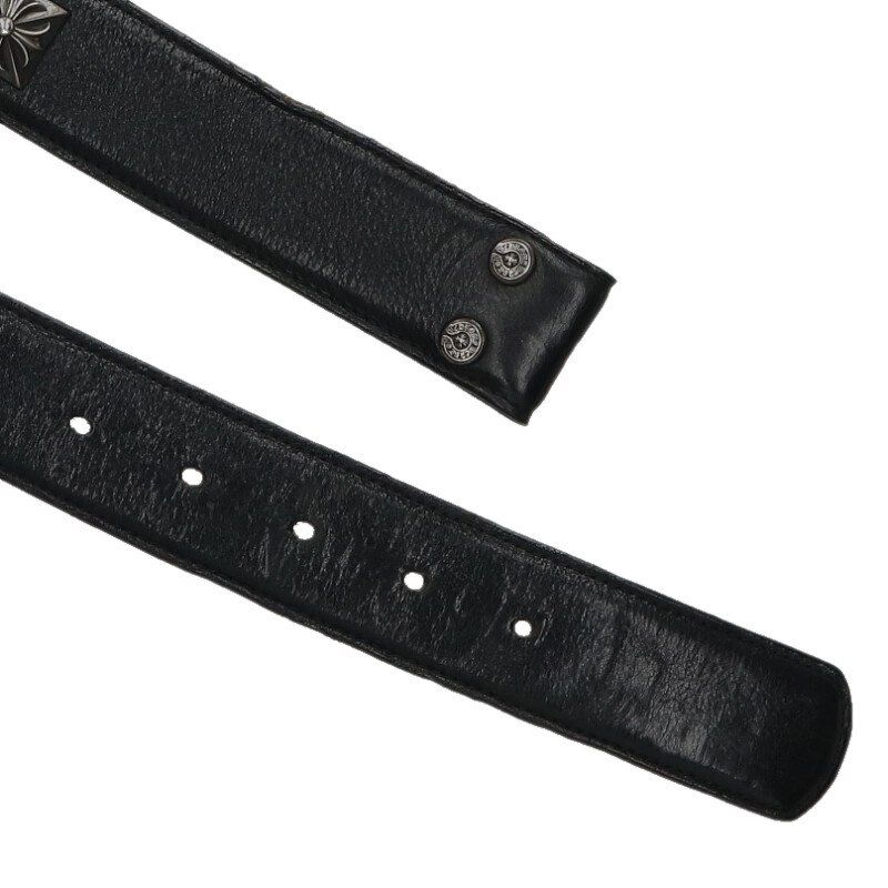 Chrome Hearts Strap Pyramid Zero Studs Leather Belt — view 4