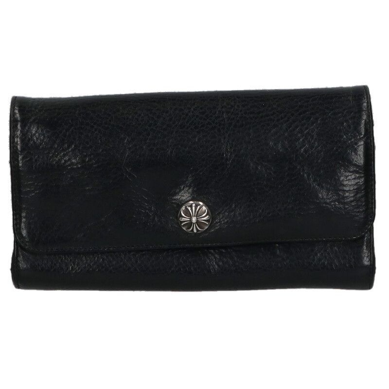 Chrome Hearts Judy Cross Button Leather Wallet
