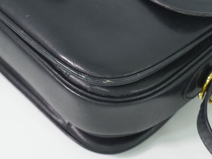 Celine Carriage Shoulder Bag Leather Navy — view 7