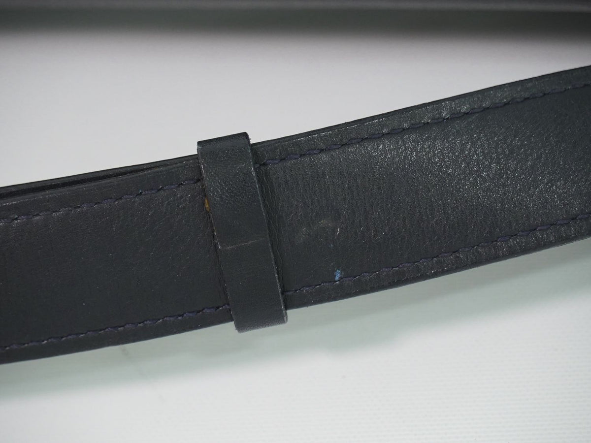 Celine Carriage Shoulder Bag Leather Navy — view 5