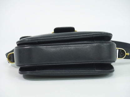 Celine Carriage Shoulder Bag Leather Navy — view 3