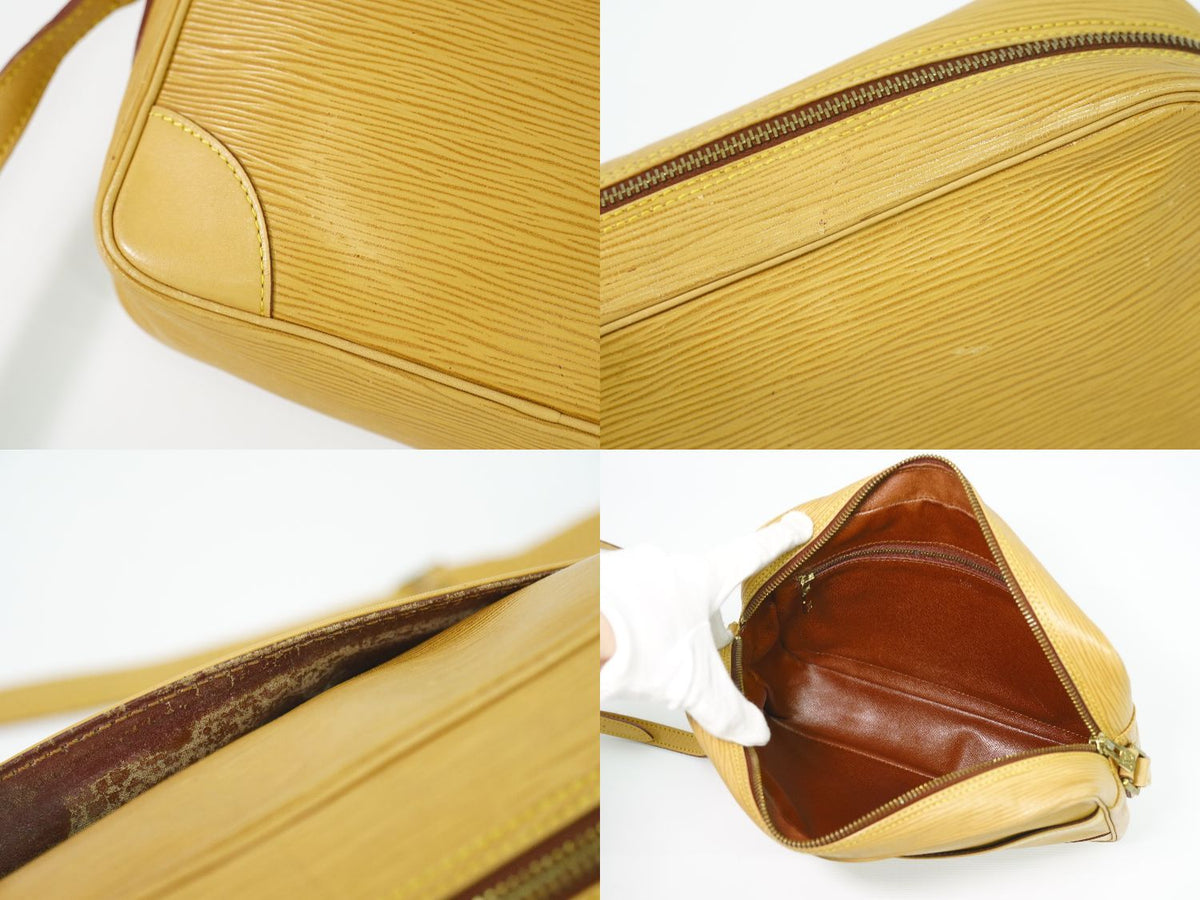 Louis Vuitton LV Trocadero 27 Epi Leather Shoulder Bag Pochette Winnipeg Beige — view 8
