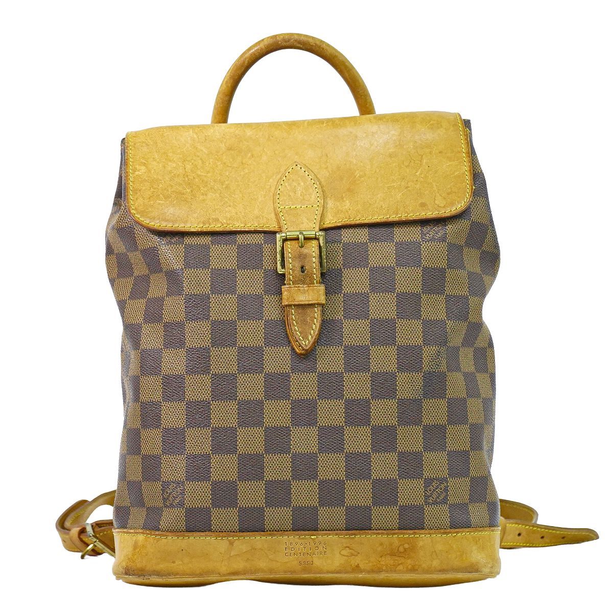 Louis Vuitton LV Harlequin Anniversary Damier Ebene Backpack Brown