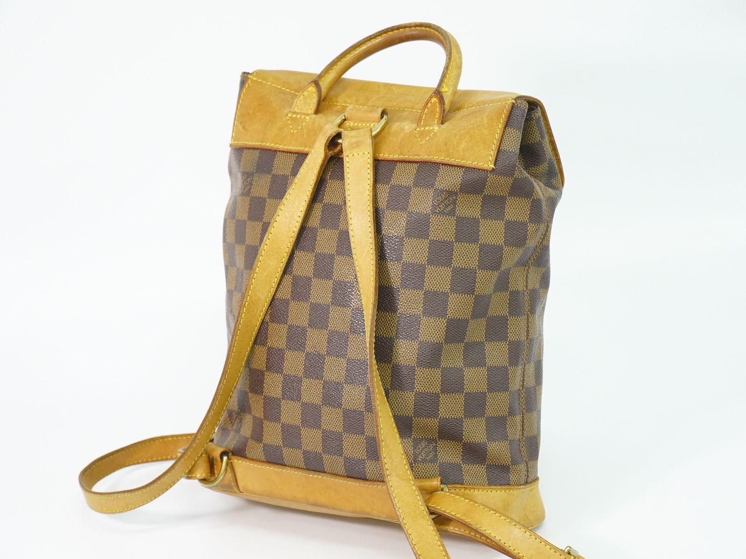 Louis Vuitton LV Harlequin Anniversary Damier Ebene Backpack Brown — view 2
