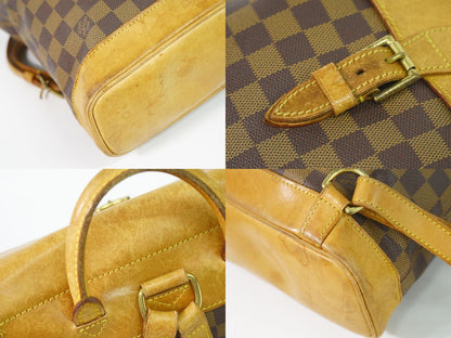 Louis Vuitton LV Harlequin Anniversary Damier Ebene Backpack Brown — view 7