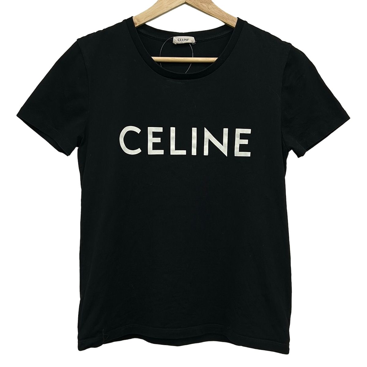 Celine Short Sleeve T-Shirt S Black S Logo