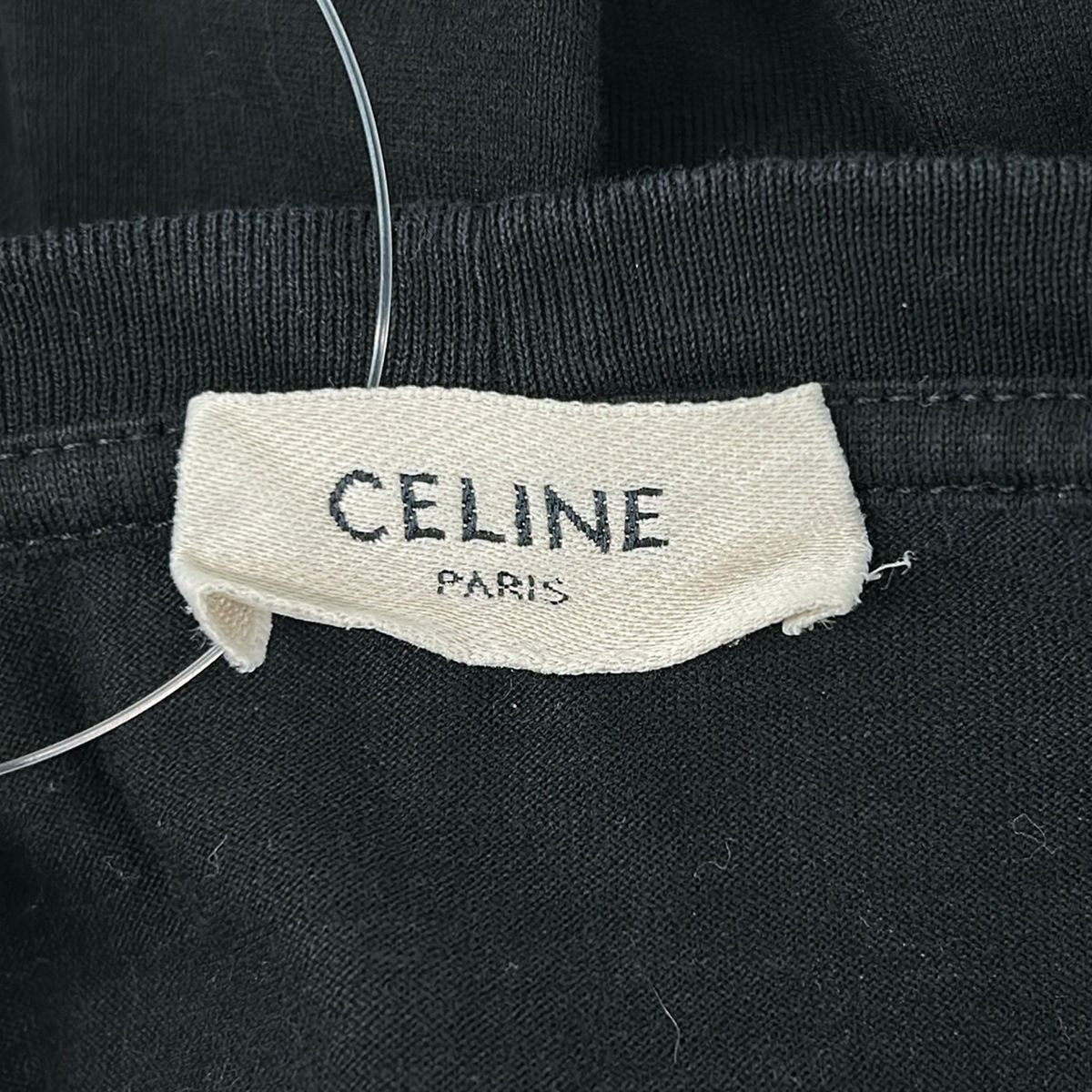 Celine Short Sleeve T-Shirt S Black S Logo — view 3