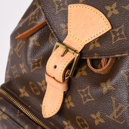 Louis Vuitton Monogram Montsouris GM Vachetta Leather Gold Backpack — view 5