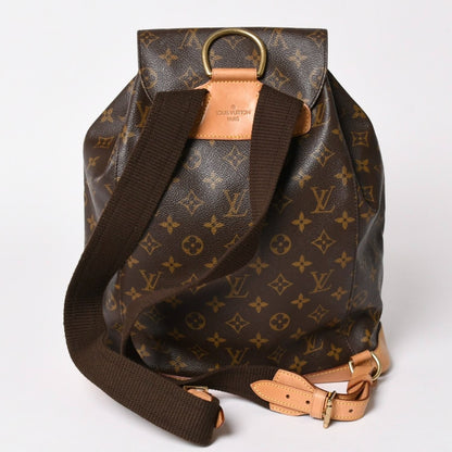 Louis Vuitton Monogram Montsouris GM Vachetta Leather Gold Backpack — view 2