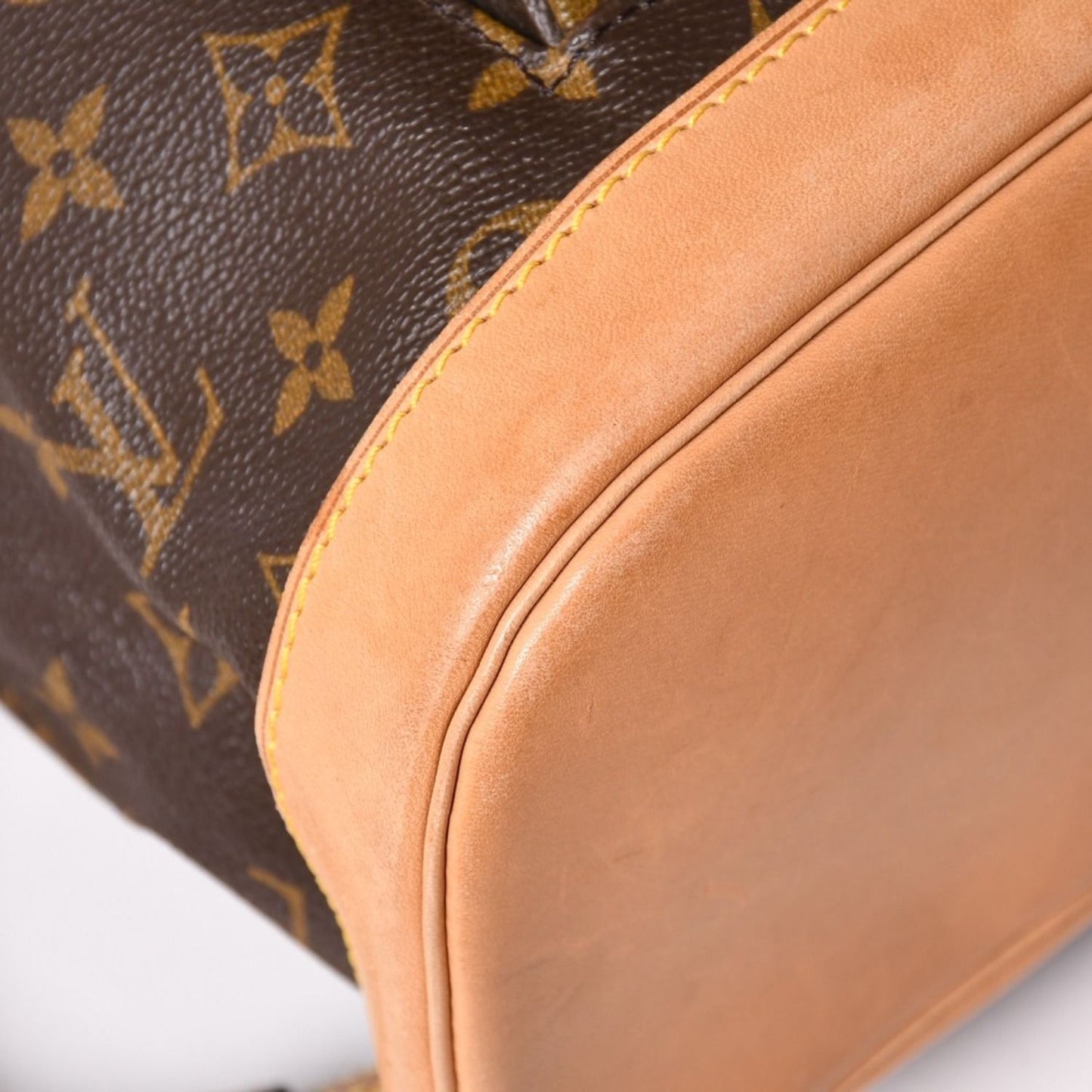 Louis Vuitton Monogram Montsouris GM Vachetta Leather Gold Backpack — view 7