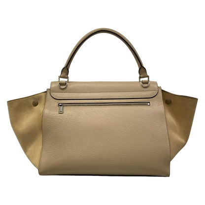 Celine Handbag Gray Beige Leather — view 3