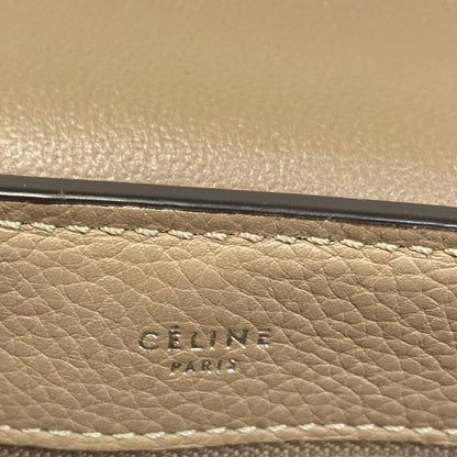 Celine Handbag Gray Beige Leather — view 9