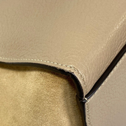 Celine Handbag Gray Beige Leather — view 6