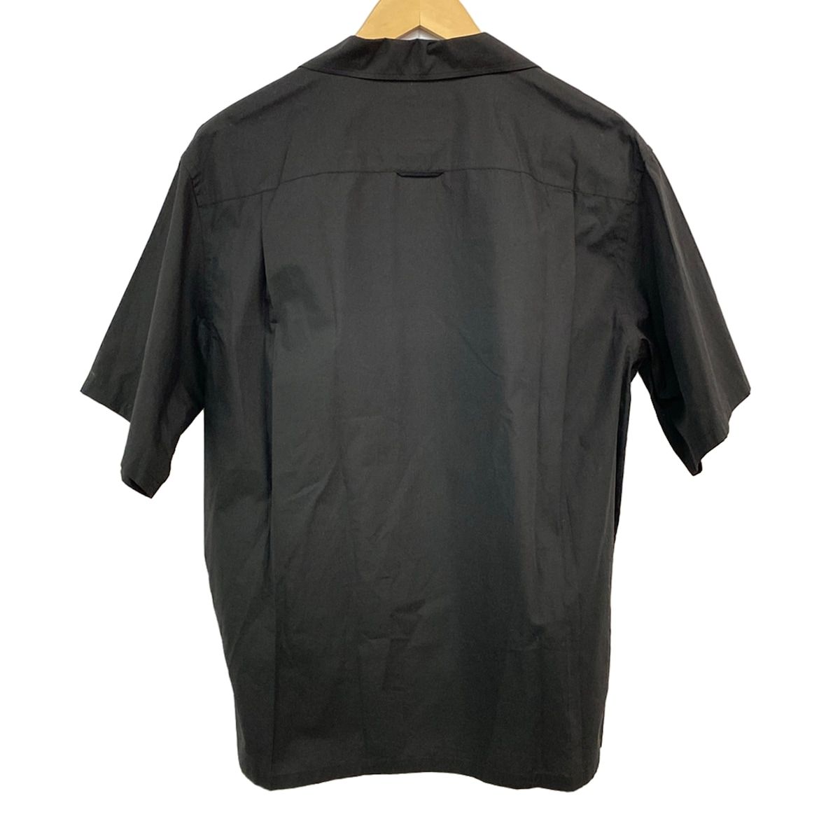 Prada Short Sleeve Shirt L Black Yellow Multi Graphic Print — view 2