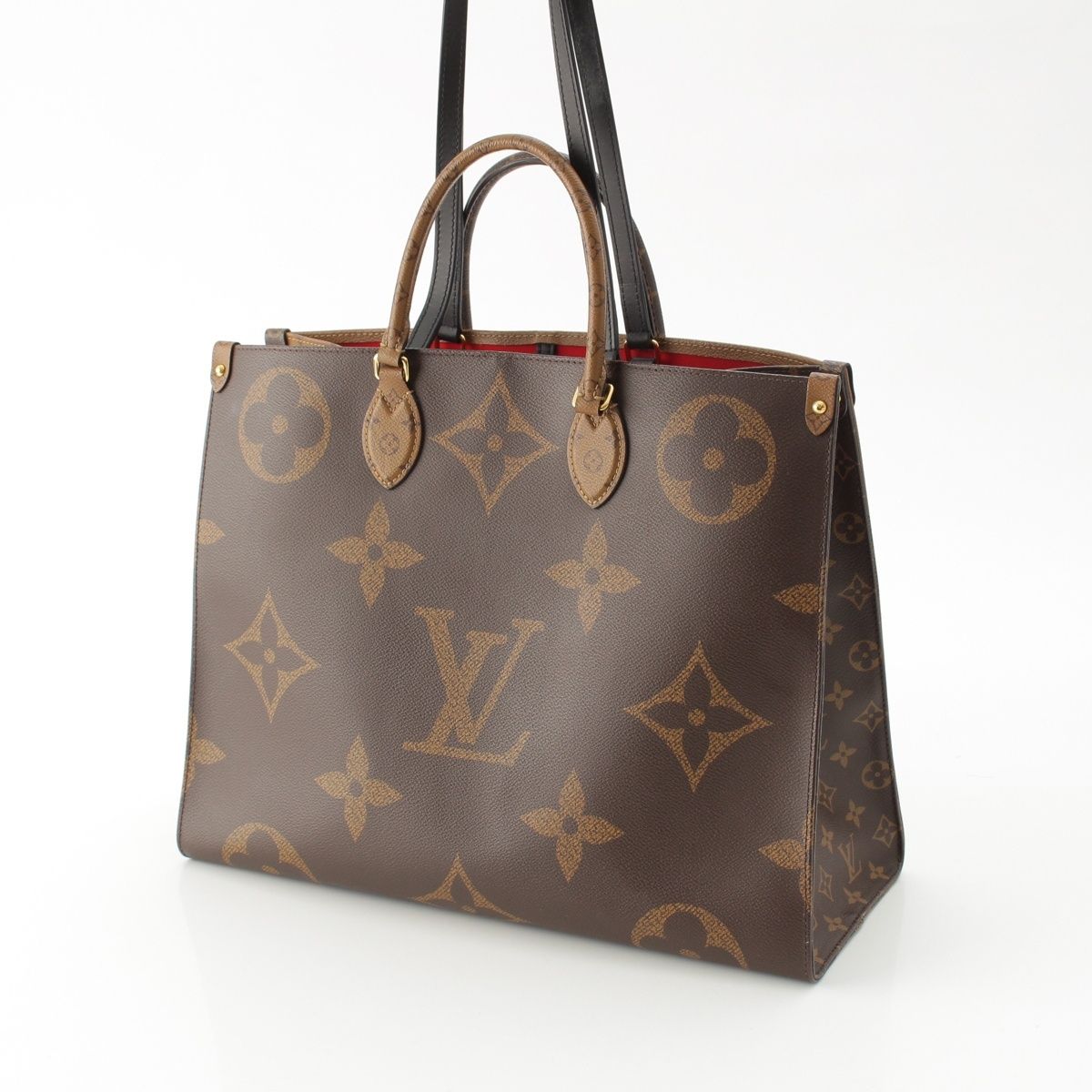 Louis Vuitton On The Go GM Monogram Reverse Giant Tote Brown — view 3