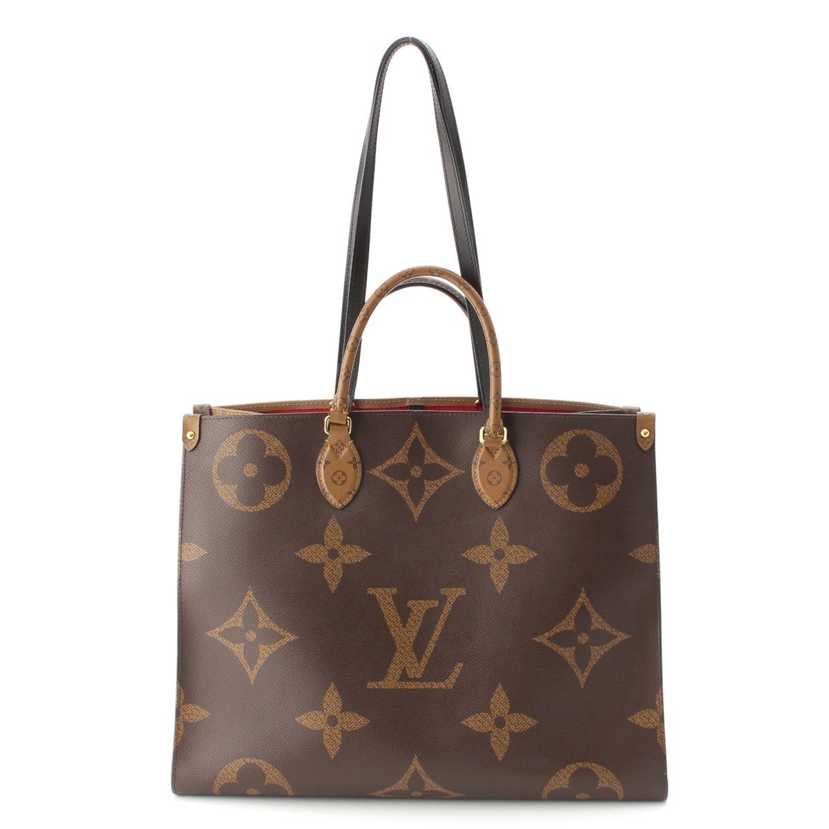 Louis Vuitton On The Go GM Monogram Reverse Giant Tote Brown