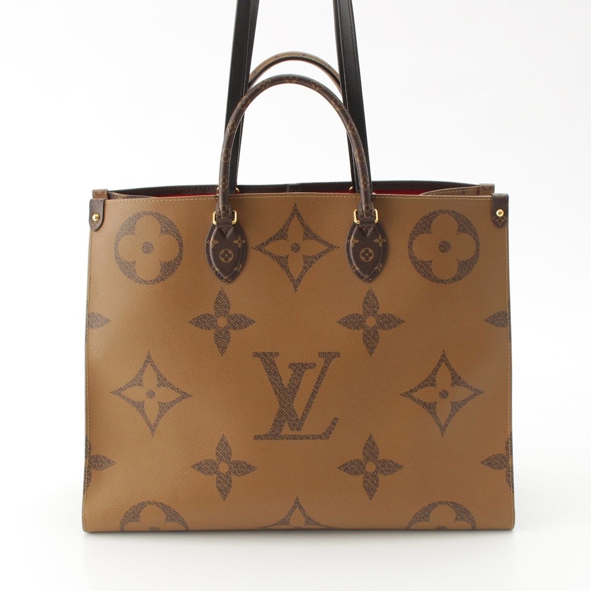 Louis Vuitton On The Go GM Monogram Reverse Giant Tote Brown — view 5