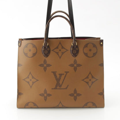 Louis Vuitton On The Go GM Monogram Reverse Giant Tote Brown — view 5