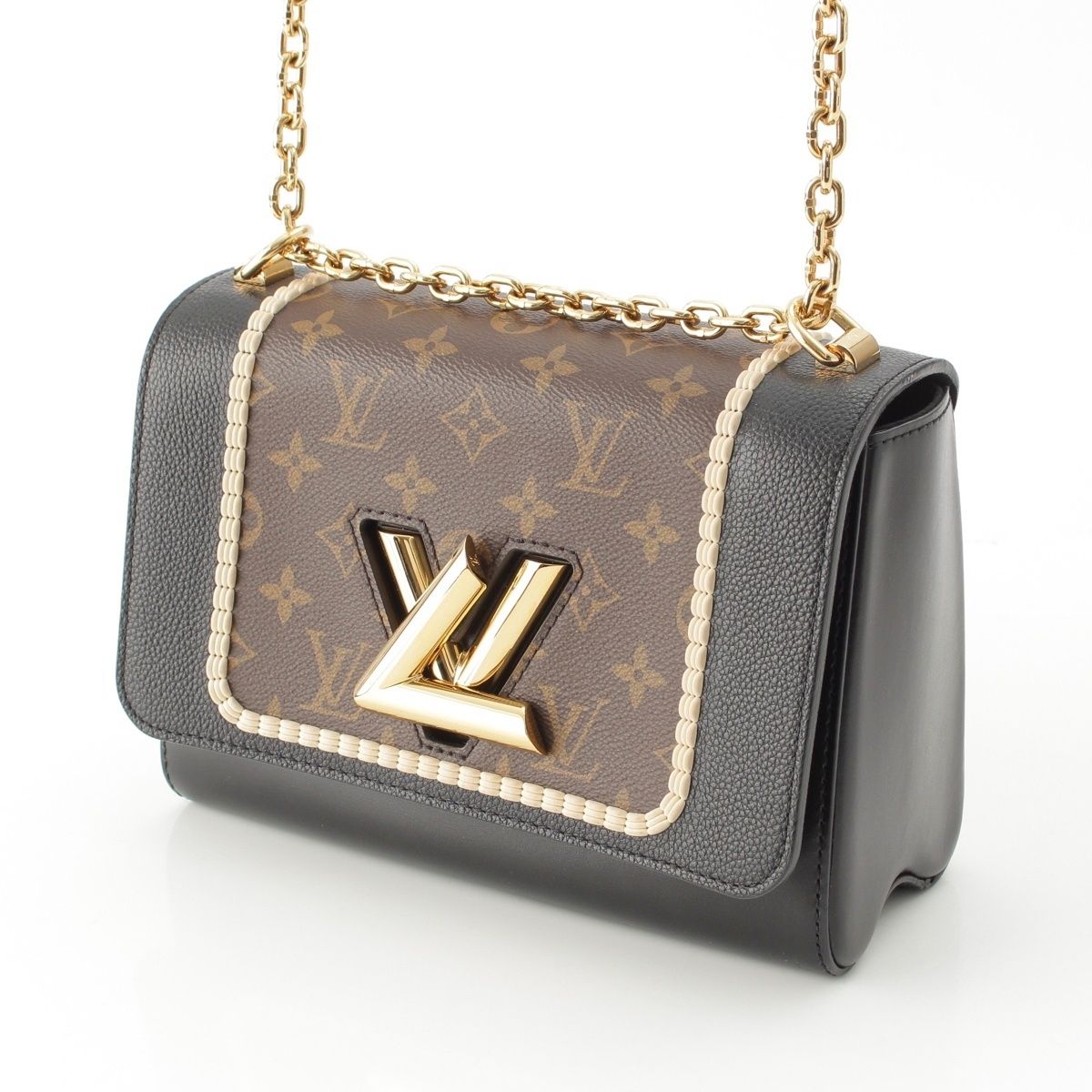 Louis Vuitton Twist Monogram Chain Shoulder Bag Brown — view 2