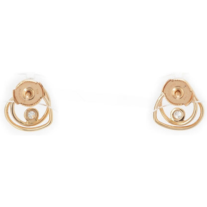 Hermes Vertiges Coeur Earrings Gold — view 2