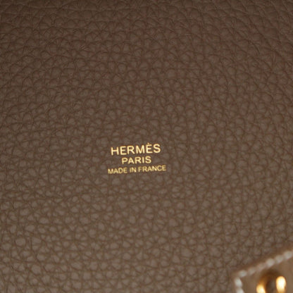 Hermes Picotin Lock Taurillon Handbag Gold Etoupe — view 7