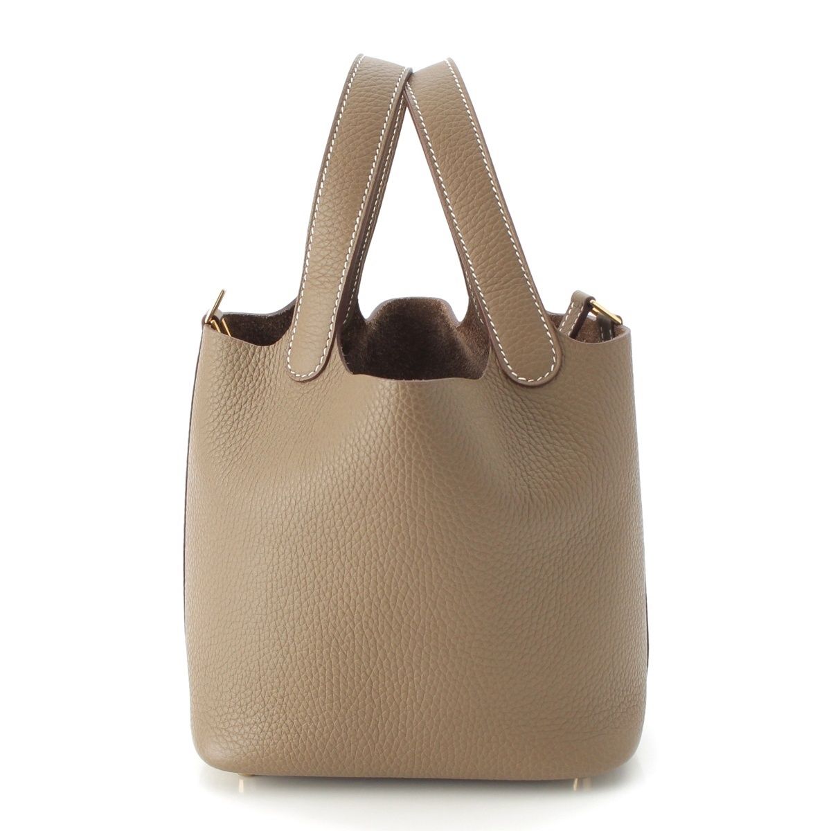 Hermes Picotin Lock Taurillon Handbag Gold Etoupe