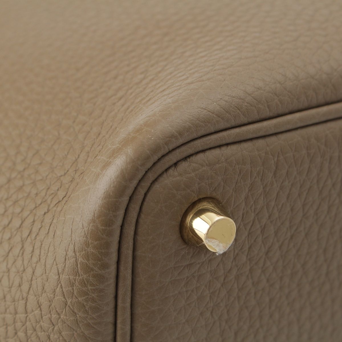 Hermes Picotin Lock Taurillon Handbag Gold Etoupe — view 8