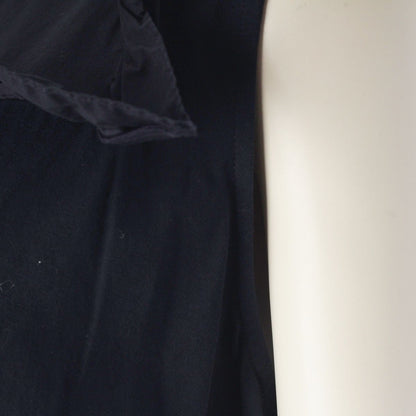 Prada Cotton Ruffle Ribbon Sleeveless Dress Navy XL — view 7