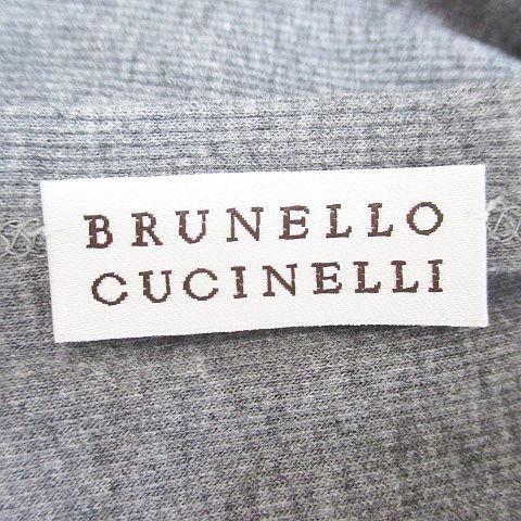 Brunello Cucinelli Short Sleeve Bolero Cardigan Knit Short Length Gray — view 3