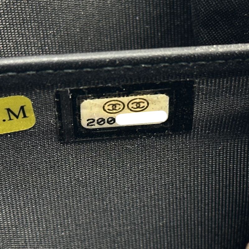 Chanel Wallet CC Logo Lambskin Black Silver Zip Around Studs — view 7