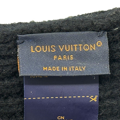 Louis Vuitton Knit Cap Wool Vini LV Head Line Black White — view 4