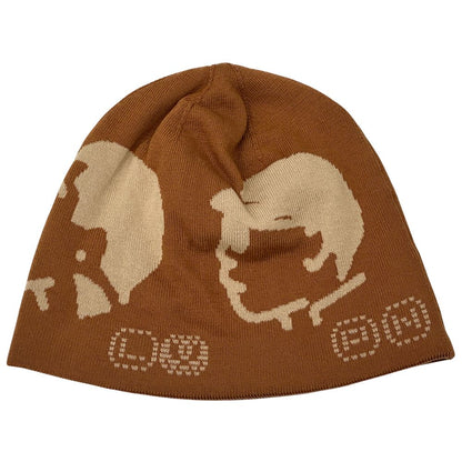 Louis Vuitton Knit Cap Damier Cotton Beanie LV Fit Friendship Brown — view 3