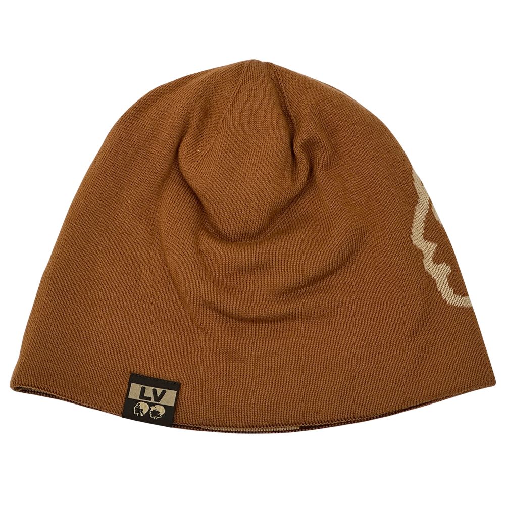 Louis Vuitton Knit Cap Damier Cotton Beanie LV Fit Friendship Brown — view 4