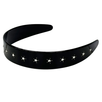Gucci Headband Crystal Interlocking Plastic Rhinestone Black Going Out Gorgeous — view 3