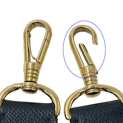Hermes Evelyne 1 Shoulder Bag Veau Epsom Blue Navy Gold — view 9