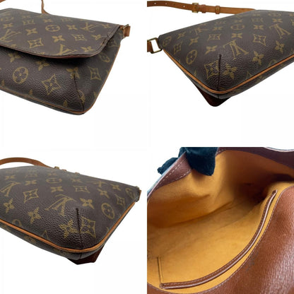 Louis Vuitton Monogram Musette Tango Shoulder Bag Crossbody Leather Brown Gold — view 8