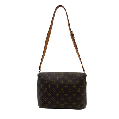 Louis Vuitton Monogram Musette Tango Shoulder Bag Crossbody Leather Brown Gold — view 3