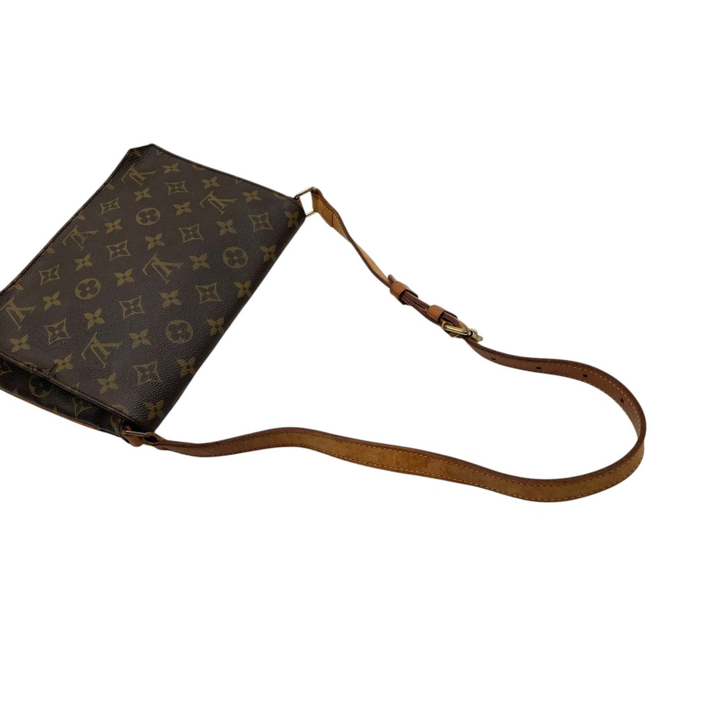 Louis Vuitton Monogram Musette Tango Shoulder Bag Crossbody Leather Brown Gold — view 5