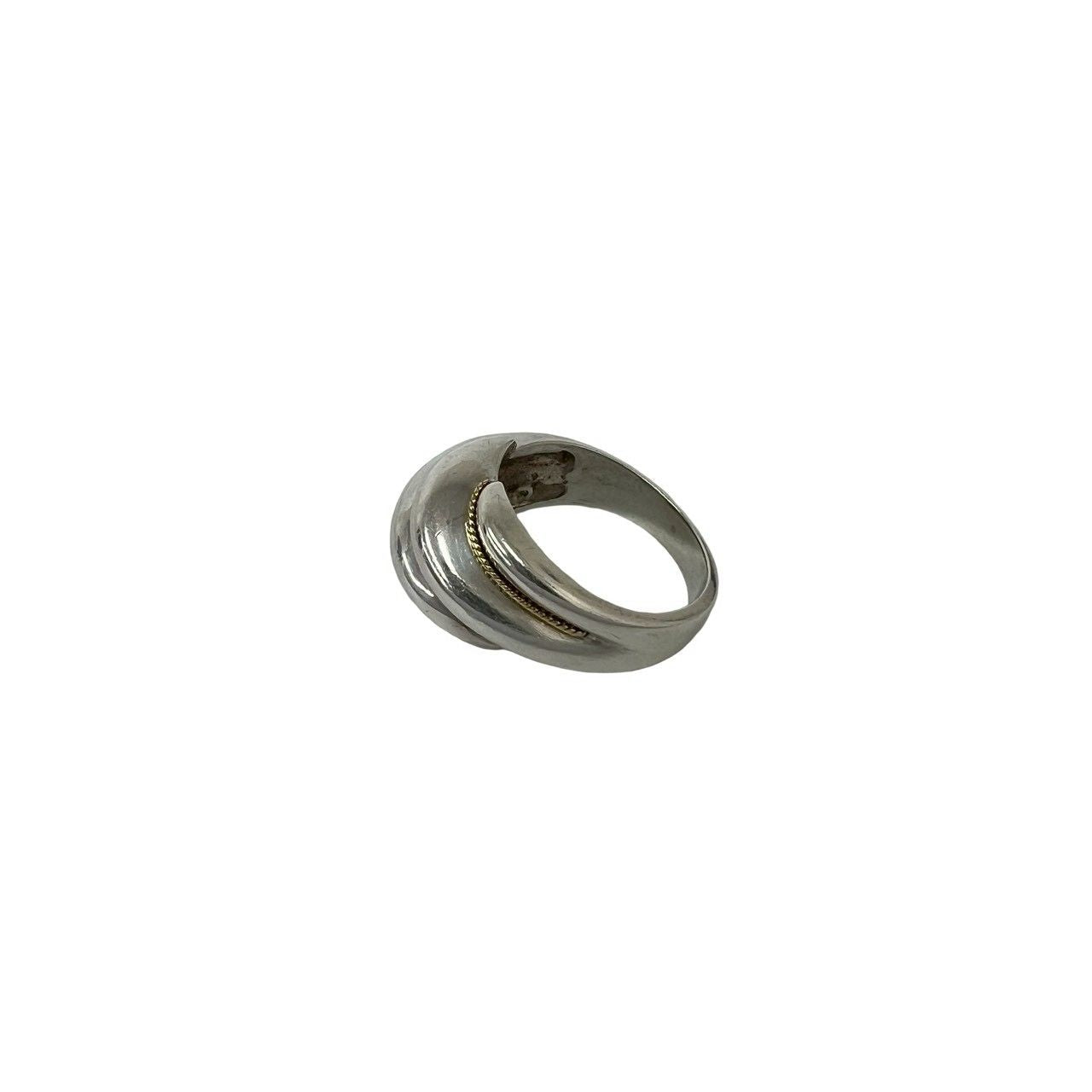 Tiffany & Co Twist Ring 925 Sterling Silver Gold — view 4