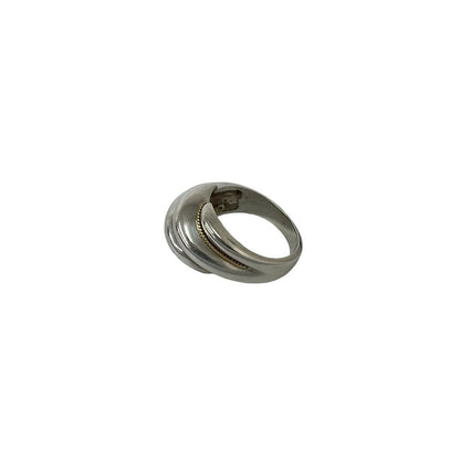 Tiffany & Co Twist Ring 925 Sterling Silver Gold — view 4