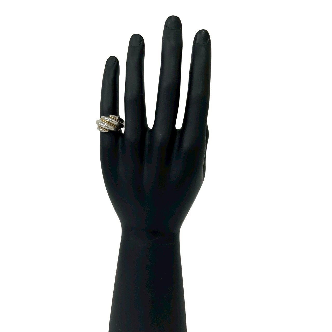 Tiffany & Co Twist Ring 925 Sterling Silver Gold — view 2