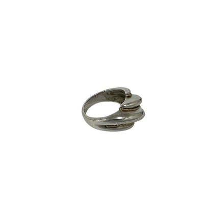 Tiffany & Co Twist Ring 925 Sterling Silver Gold — view 5