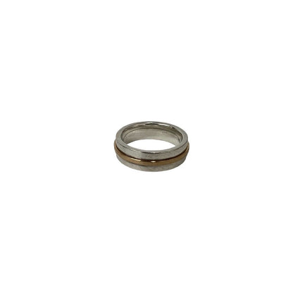 Tiffany & Co T Two Narrow Ring 925 Sterling Silver Gold — view 4