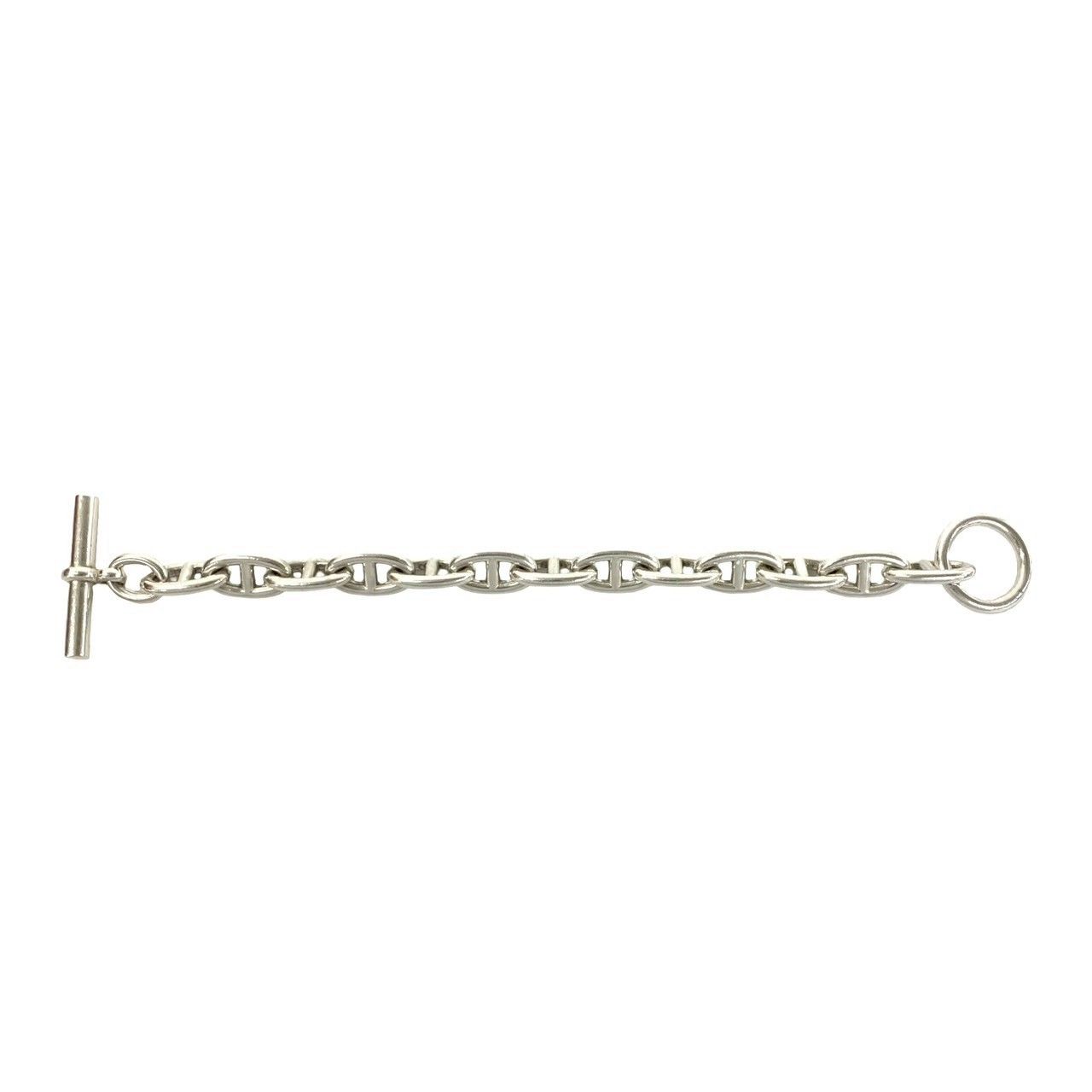 Hermes Chaine D'ancre GM 13 Frame Bracelet 925 Sterling Silver — view 5