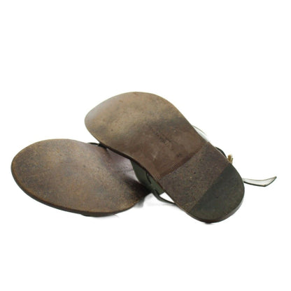 Bottega Veneta Intrecciato Sandals Strap Leather 44 Khaki Brown — view 5