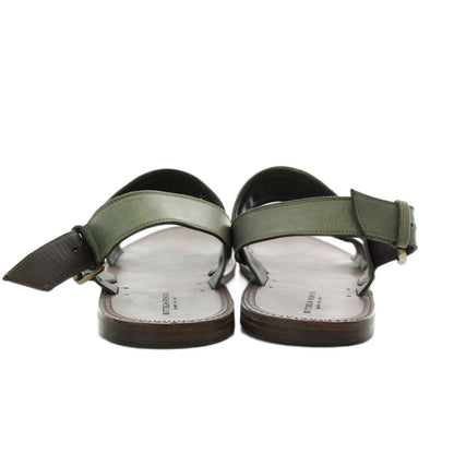 Bottega Veneta Intrecciato Sandals Strap Leather 44 Khaki Brown — view 3